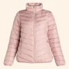 I Believe in Santa Lisa Puffer Jacket Front Image