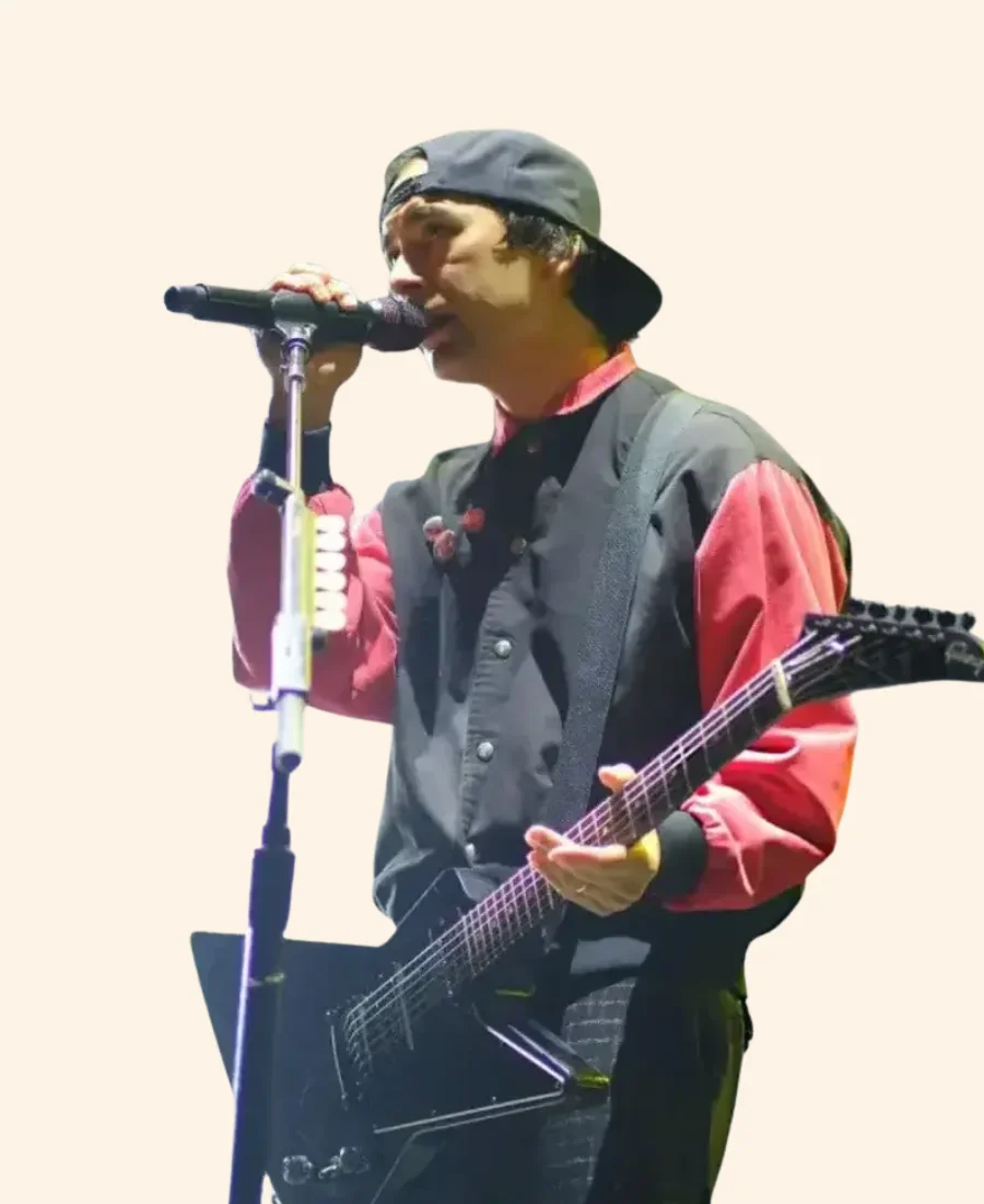 I Can’t Hear You World Tour 2025 Vic Fuentes Varsity Jacket Full Image