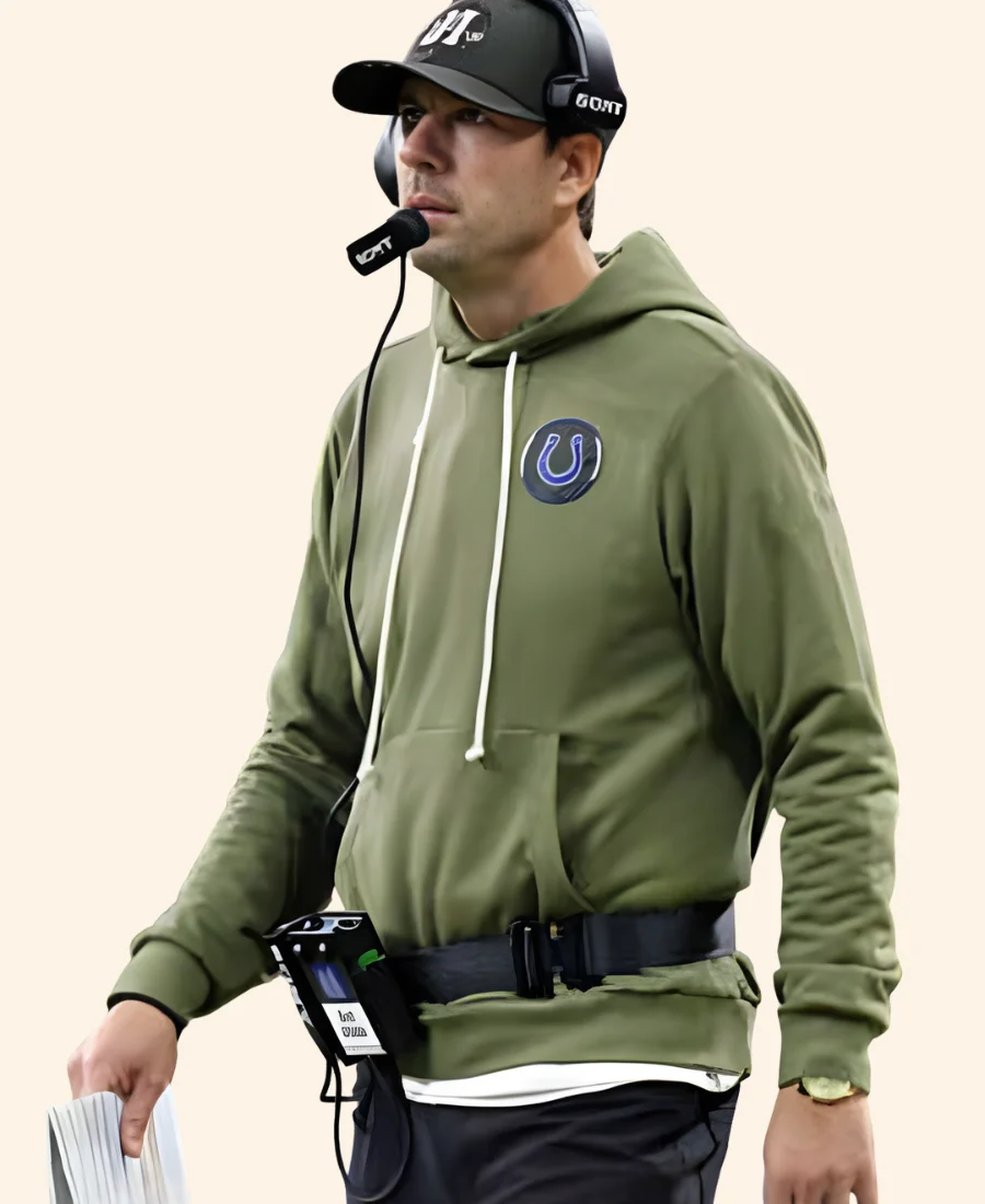Indianapolis Colts Shane Steichen Salute To Service Hoodie Full Image