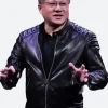 NVIDIA CEO Jensen Huang Leather Jacket Front Image
