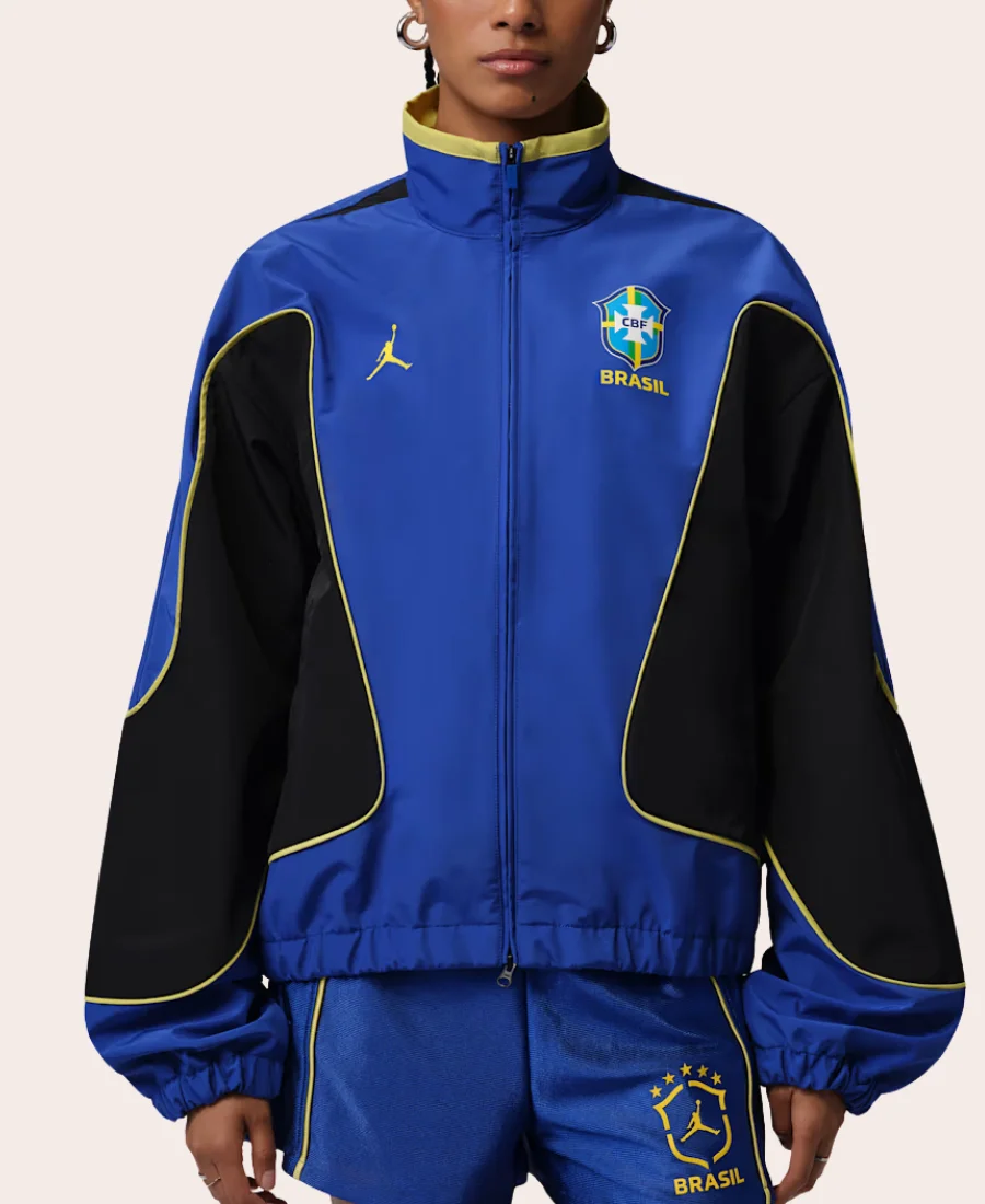 Jordan Brazil Anthem Jacket Style 01 Front Image