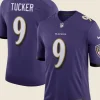 Justin Tucker suspended 10 Weeks Jersey Front And Back Image