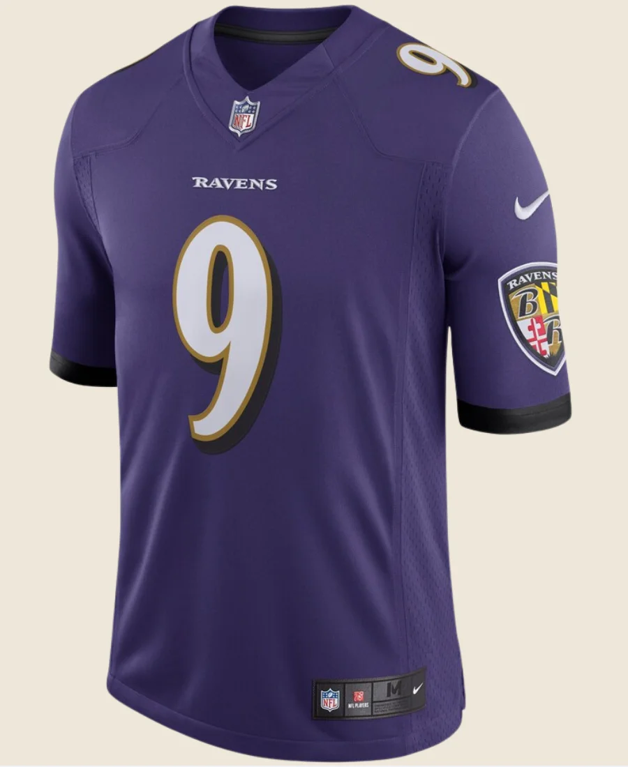 Justin Tucker suspended 10 Weeks Jersey Front Image