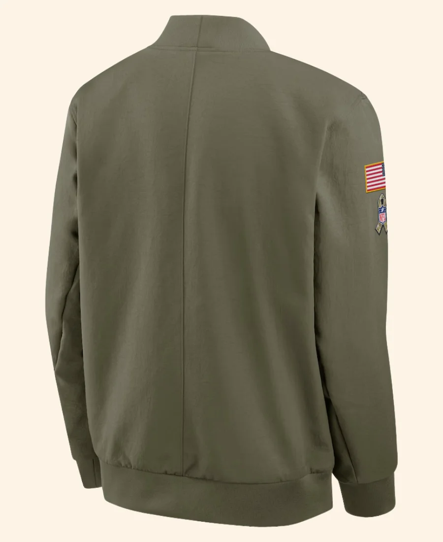 KC Chiefs 2025 Salute To Service Jacket Back image