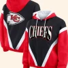Kansas City Chiefs Retro Crinkle Full-Zip Hoodie Front And Back Image