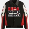 Kevin Durant Usa Basketball Leather Jacket Front Image