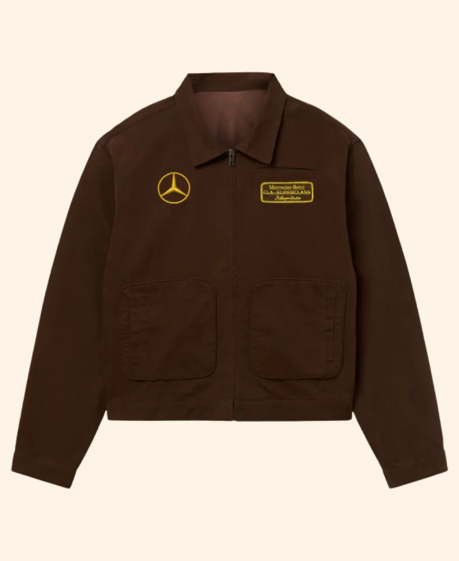 KidSuper X Mercedes Benz Jacket Brown Front Image