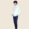 Kim Taehyung BTS White Hoodie Front Image