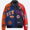 Kith X New York Knicks Avirex Madison Square Leather Jacket Front Image