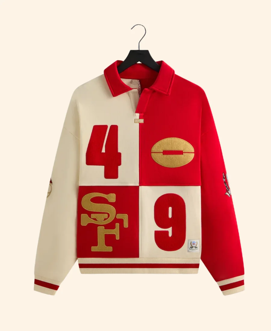 Kith x San Francisco 49ers Vintage Rugby Sweatshirt Front Image