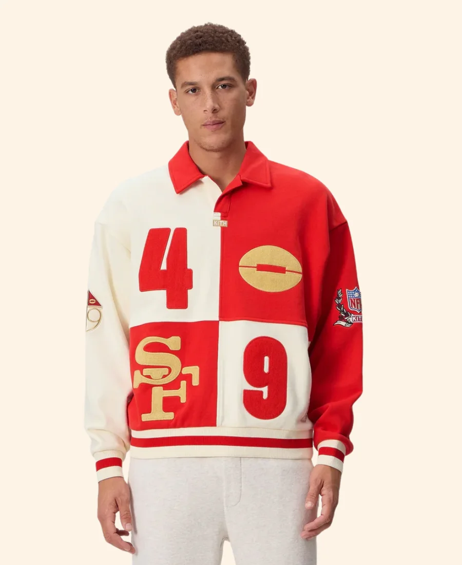 Kith x San Francisco 49ers Vintage Rugby Sweatshirt Front