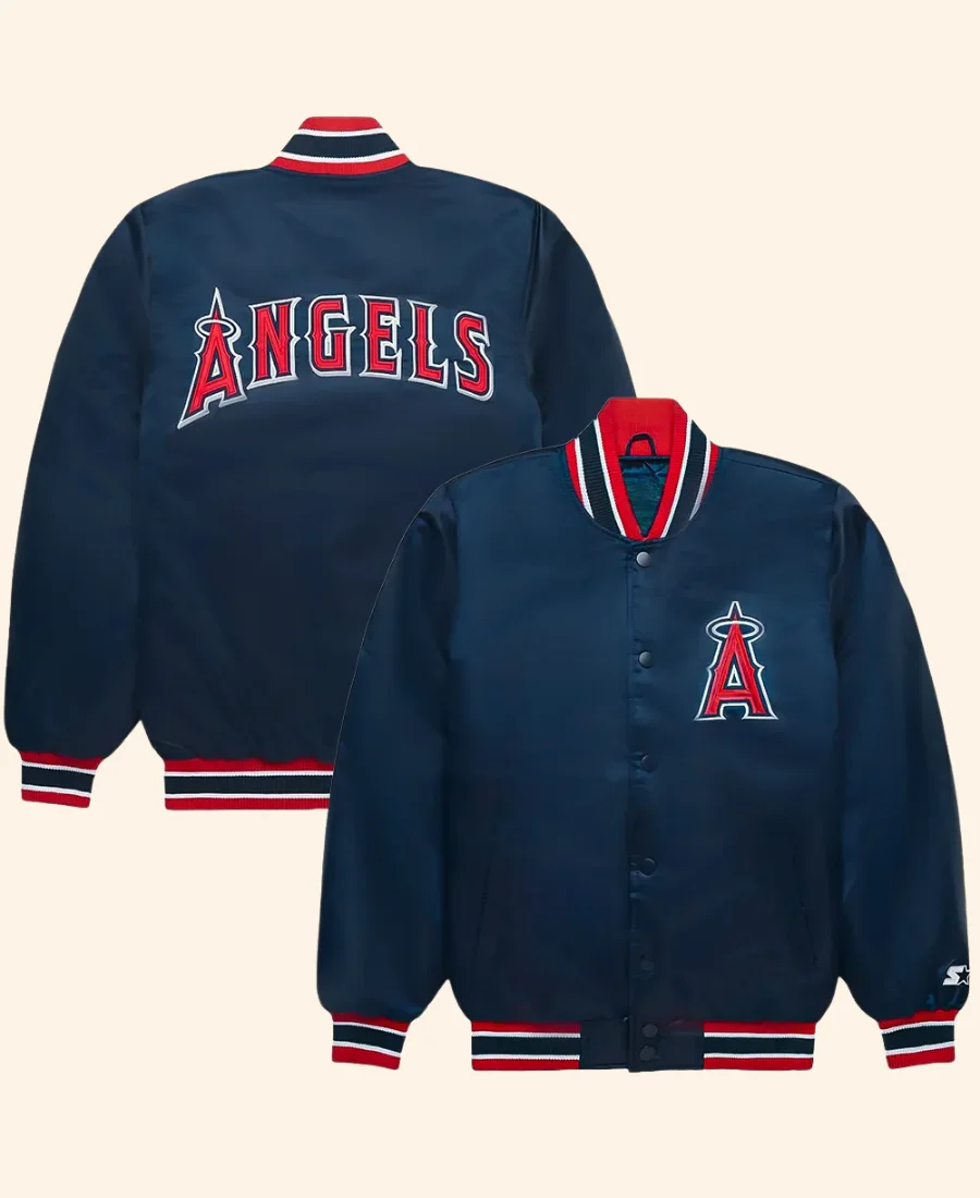 LA Angels Varsity Jacket Front & Back Image