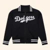 LA Dodgers Cooperstown Batting Practice Jacket Black Front Image