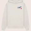 LA Dodgers Serif Grey Hoodie Front Image