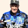 LA Dodgers World Series Celebration Stan Kasten Leather Jacket Front Image