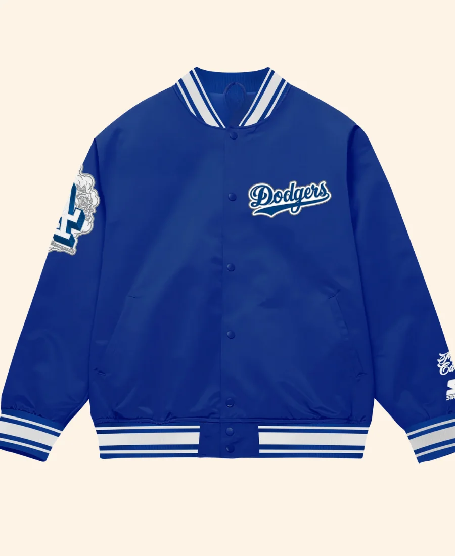 LA Dodgers X Mister Cartoon Jacket Front Image