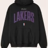 LA Lakers Fear of God Black 90’s Hoodie Front Image