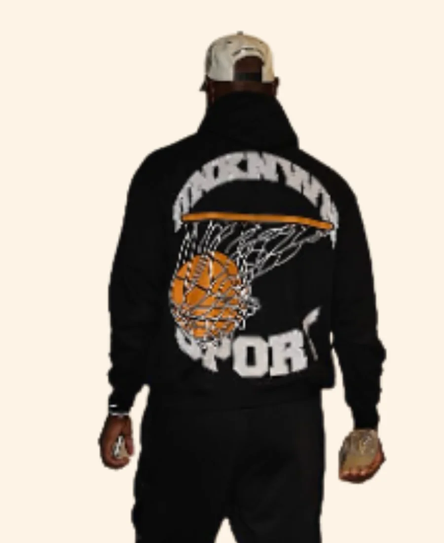LA Lakers LeBron James 23 Black Hoodie Back Image