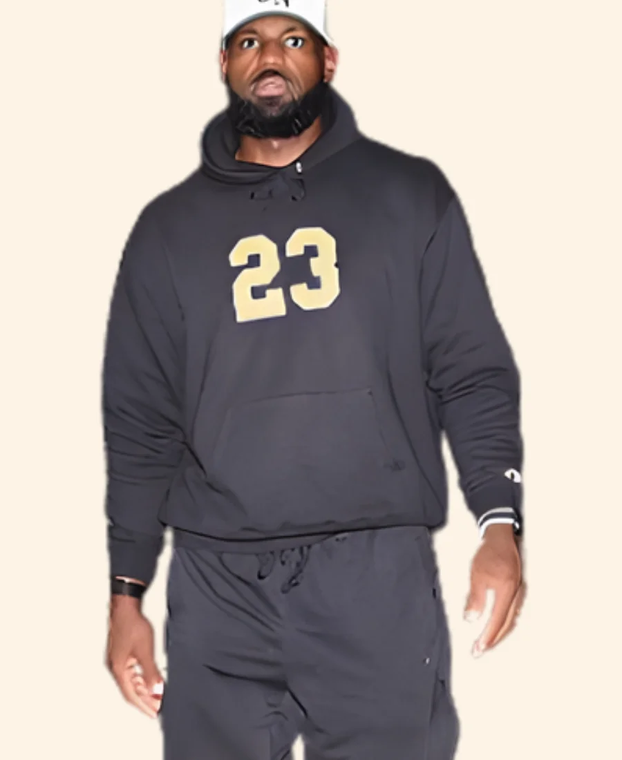 LA Lakers LeBron James 23 Black Hoodie