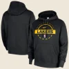 Lakers 2025_26 Authentic Practice Club Black Hoodie Front And Back Image
