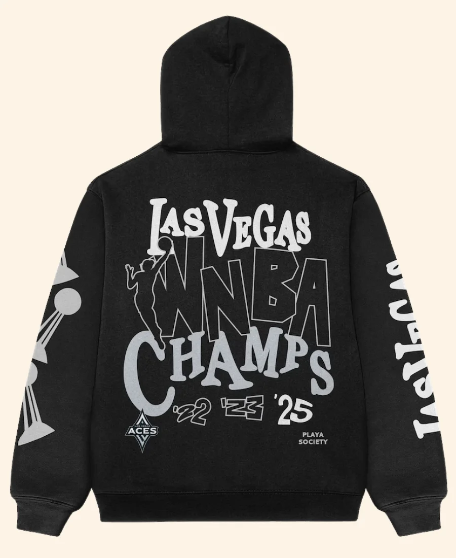 Las Vegas Aces 2025 Champions Hoodie Back Image