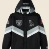 Las Vegas Raiders OVO Sideline Puffer Jacket Front