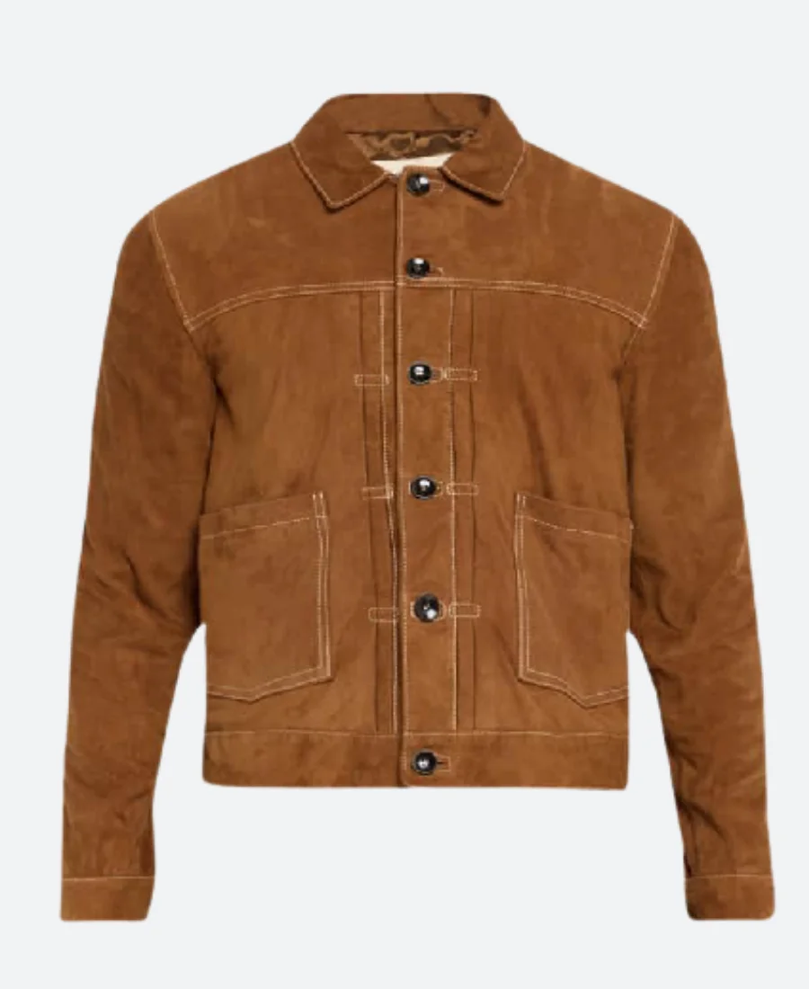 Law and Order Organized Crime S05 Stabler Jr. Suede Leather Jacket