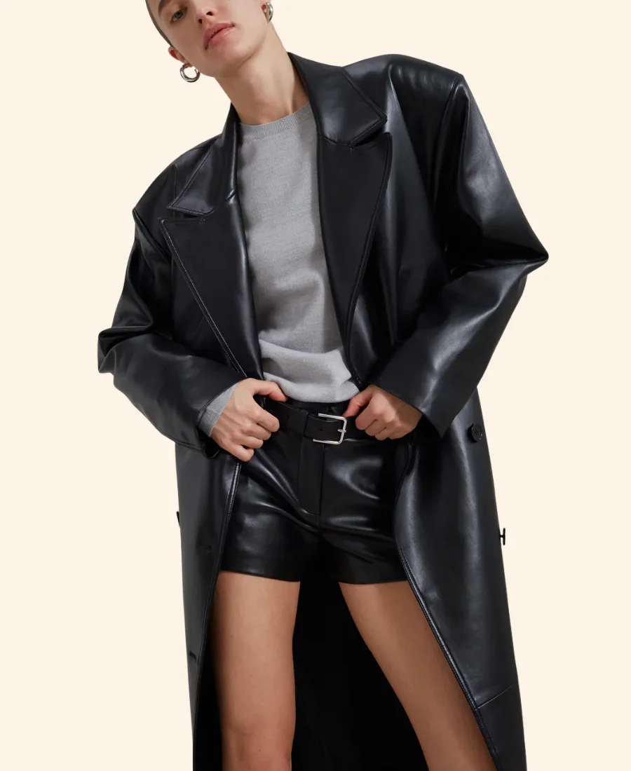 Leather Trench Coat Image