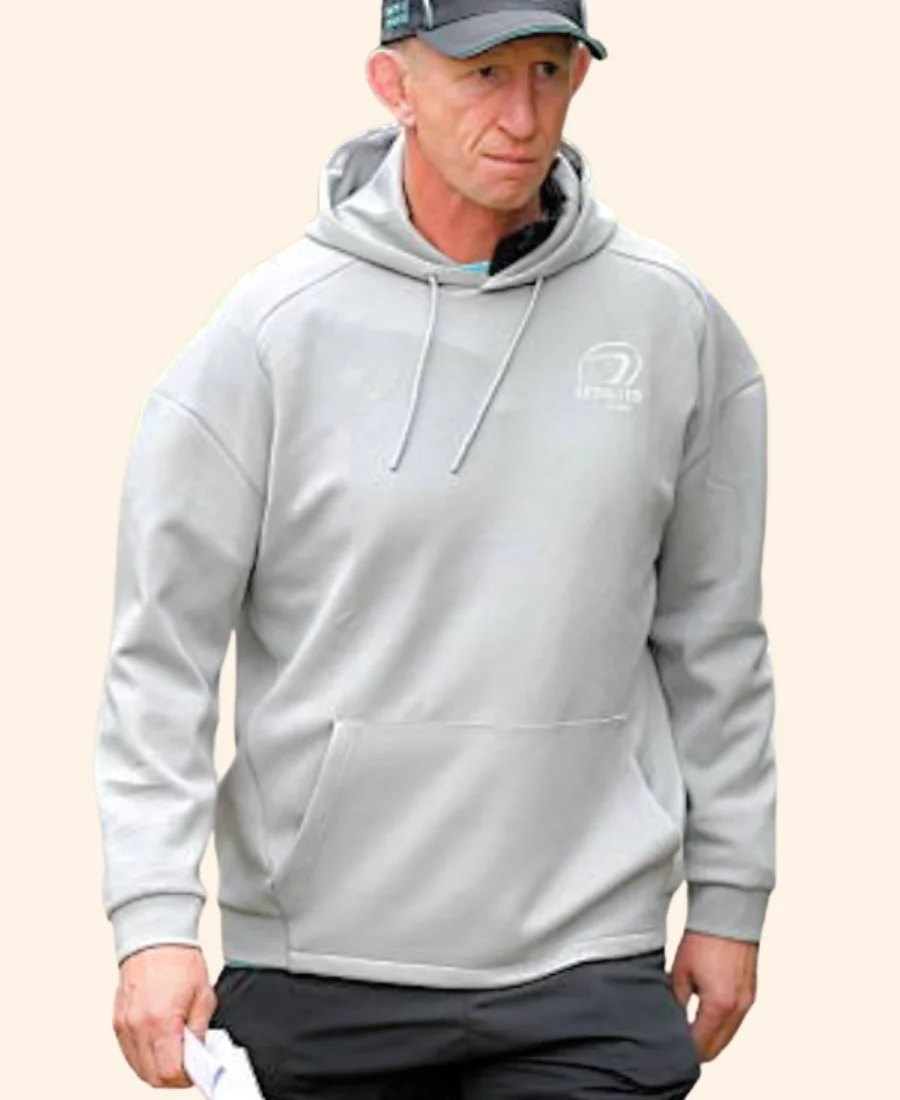 Leinster Rugby 2025 Leo Cullen Training Hoodie Front Closure Image