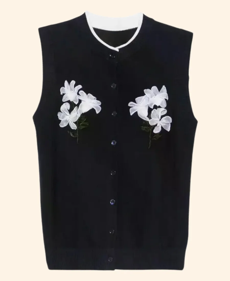 Live With Kelly And Mark Kirsten Dunst Embroidered Vest Front Image