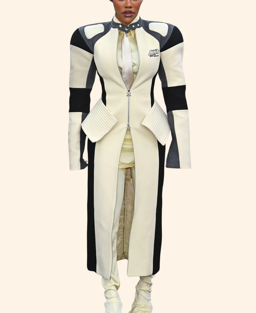 London Photocall 2025 Teyana Taylor Coat Front Image