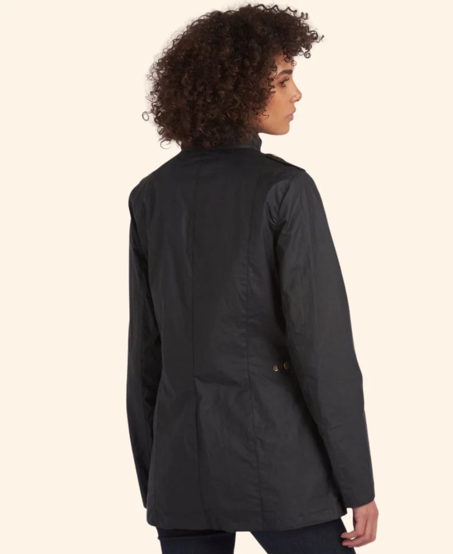 Long Meadow Cider Visit Kate Middleton Military Jacket back Image