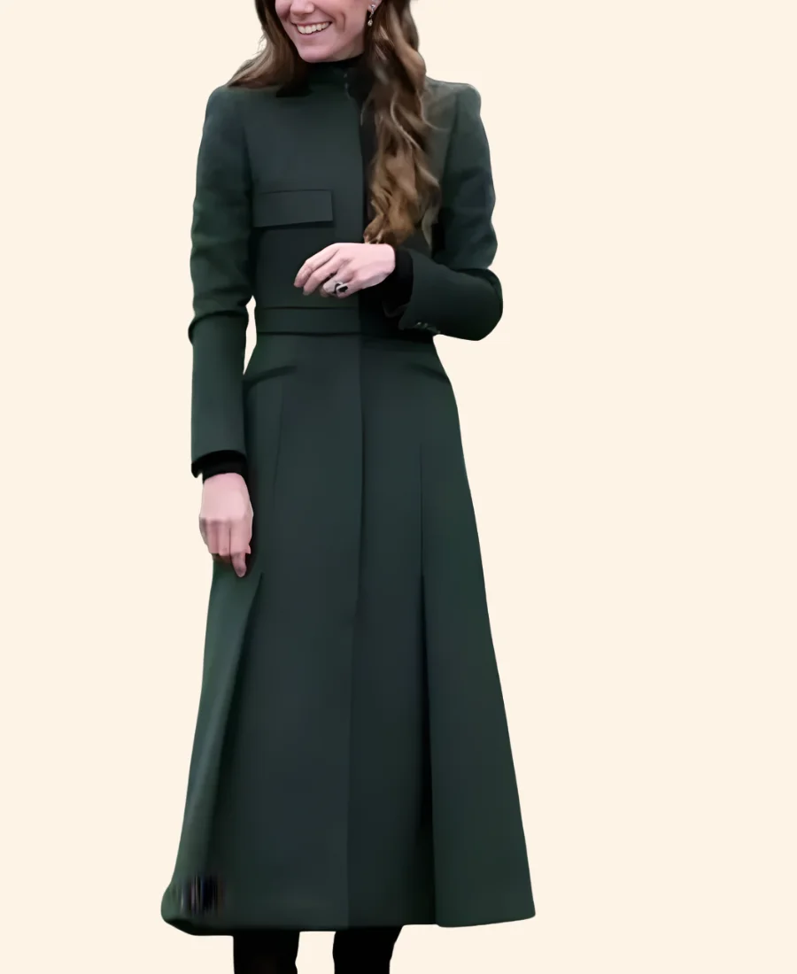 Long Meadow Cider Visit Kate Middleton Trench Coat Celebrity Image