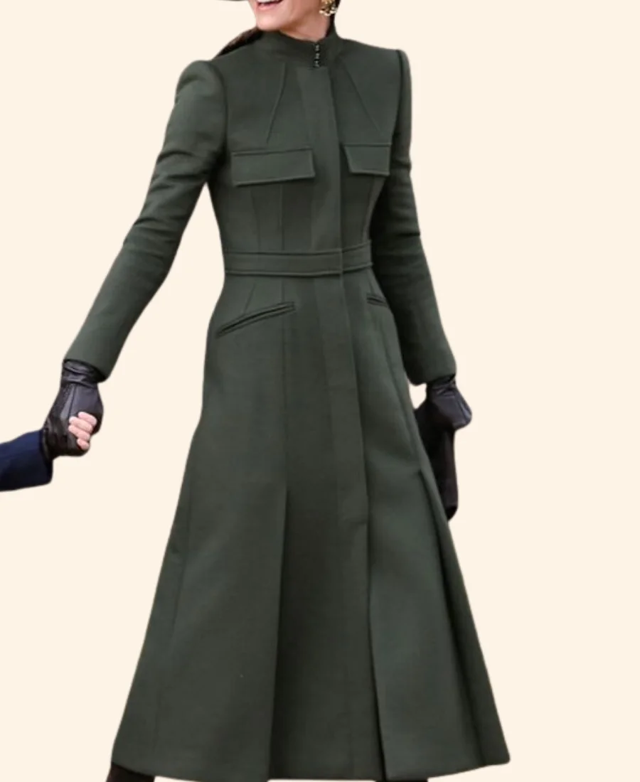 Long Meadow Cider Visit Kate Middleton Trench Coat Full Image