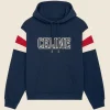 Loose Celine Blue Hoodie Front Image