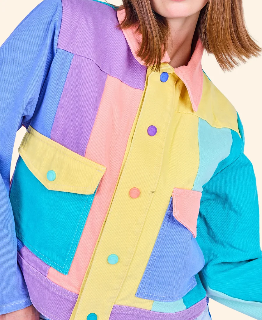 Loot S03 Destiny Denim Jacket Close Up Image