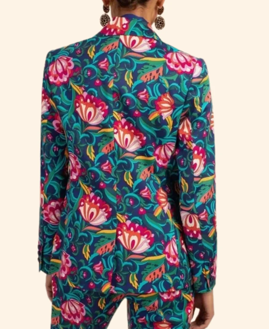 Loot S03 Joel Nicholas Floral Blazer back Image