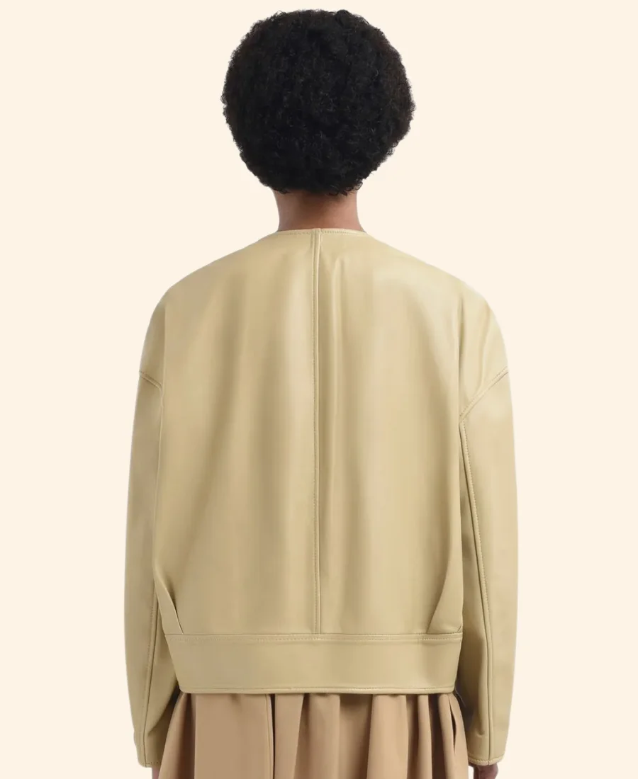 Loot S03 Molly Novak Leather Jacket back Image