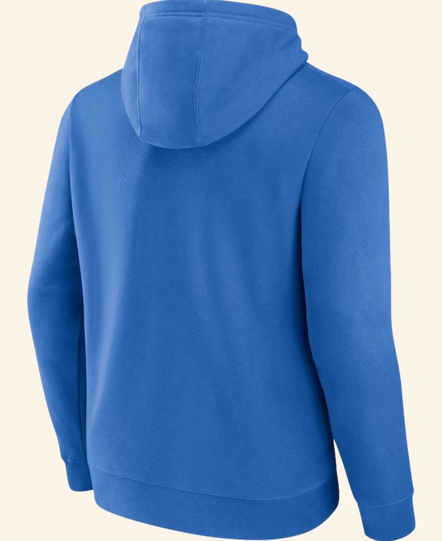 Los Angeles Chargers Blue Pullover Hoodie Back Image