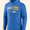 Los Angeles Chargers Blue Pullover Hoodie Front Image