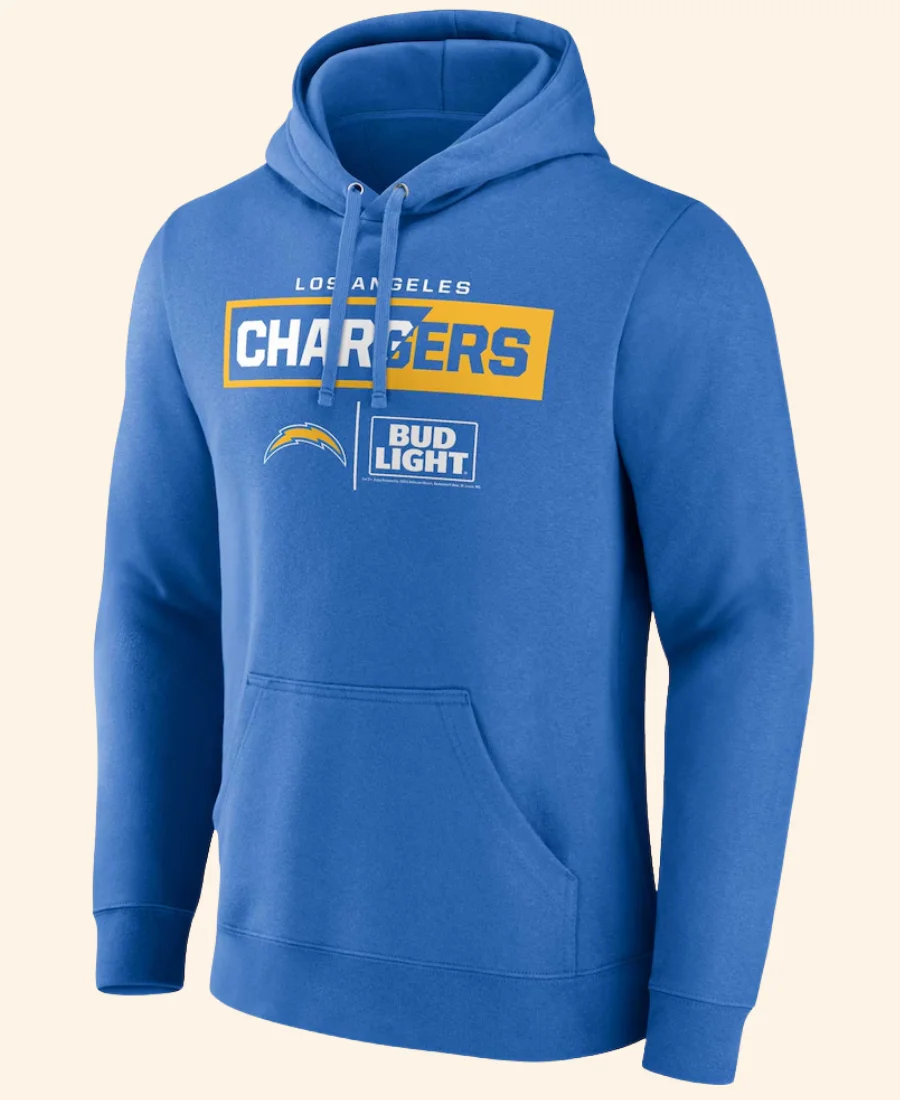 Los Angeles Chargers Blue Pullover Hoodie Front Image