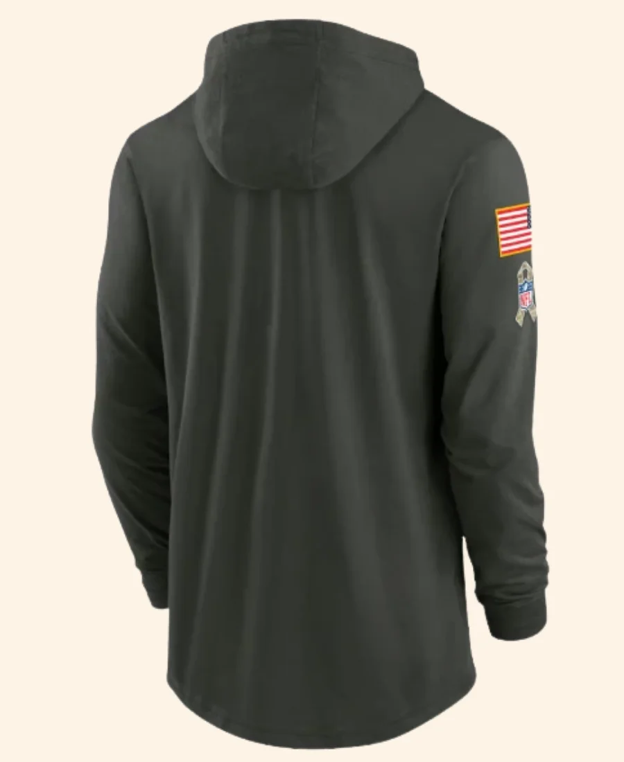 Los Angeles Rams Salute To Service Hoodie back Image