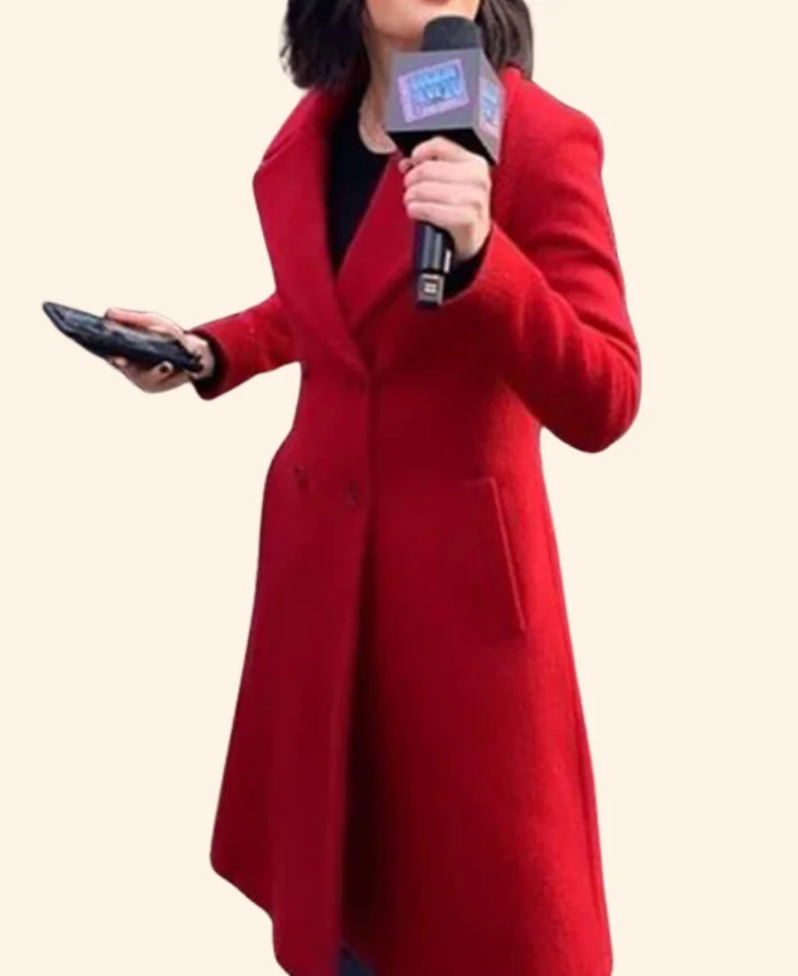 Lucy Hale Christmas Trench Coat