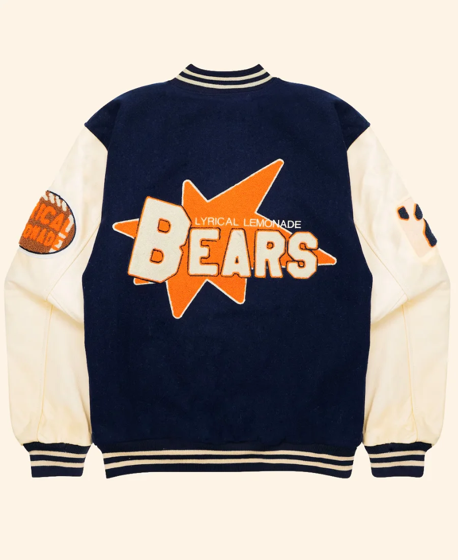 Lyrical Lemonade X Chicago Bears Varsity Jacket Back Image