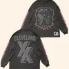MGK x Cleveland Browns Long Sleeve Tee Front And Back Image