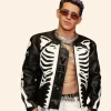 MTV Video Music Awards Lenny Tavárez Skeleton Leather Jacket Front Image