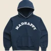 Madhappy Blue Ditsy Cooper Fleece Hoodie Front Image