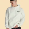 Manchester United Overhead Cream Hoodie Front Image