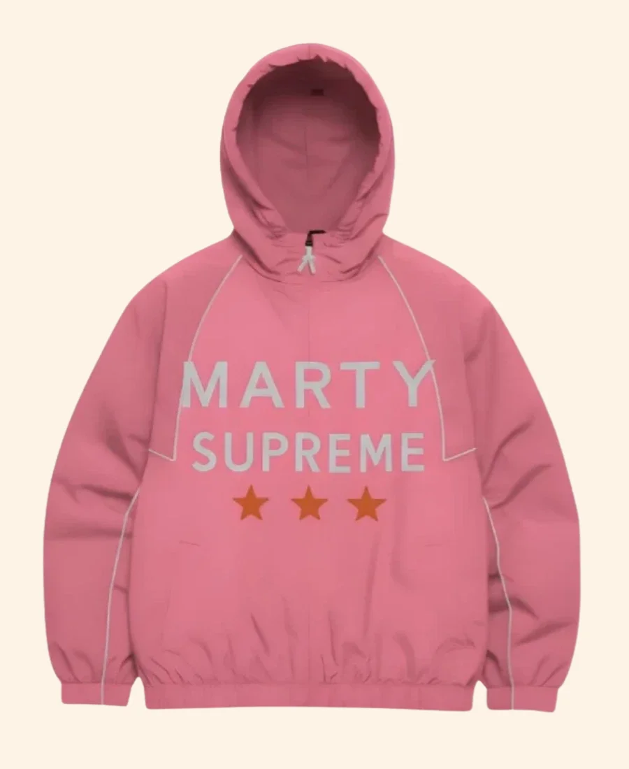Marty Supreme Pink Jacket Front Image