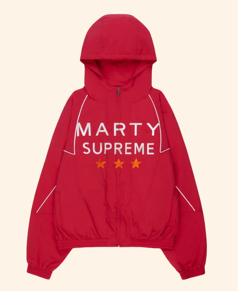 Marty Supreme Red Jacket Front Image